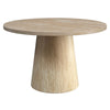 Godiva Pedestal Round Dining Table – Faux Stone Finish