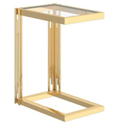 Estrel C-Shaped Side Table for Sofa or Living Room