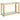 Gold Console Table with Glass Shelves - Modern Art Deco Style
