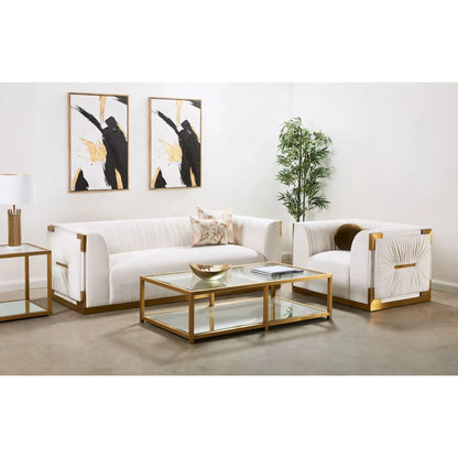 Paloma Modern Gold Frame Sofa – A product of Meuble MTL