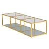Casini 3pc Small Glass Coffee Table Set