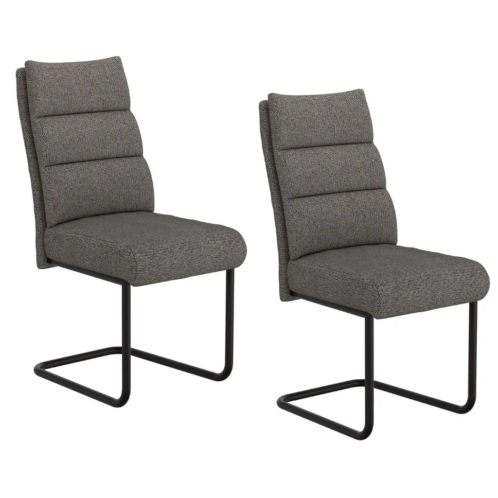 Brodi Modern Dining Chairs Set of 2 – Chenille Fabric
