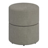 Novar Round Swivel Ottoman in Boucle Fabric – Warm Grey or Cream