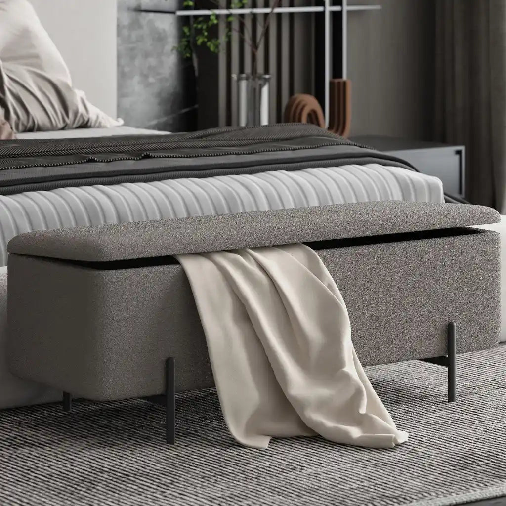 Modern Storage Ottoman Bench – Sleek Design & Hidden Storage