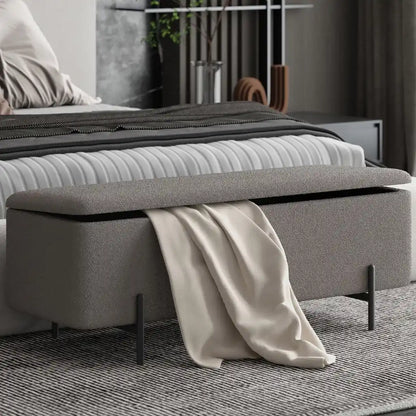 Modern Storage Ottoman Bench – Sleek Design & Hidden Storage