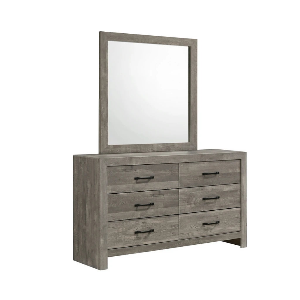 Grey Dresser with Mirror