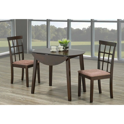  Grey Drop Leaf Dining Set For 2 people
