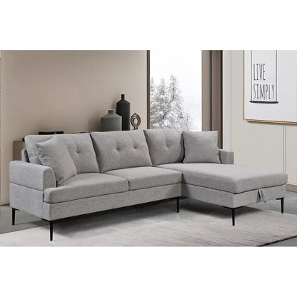 Gray sectional sofa for living room 