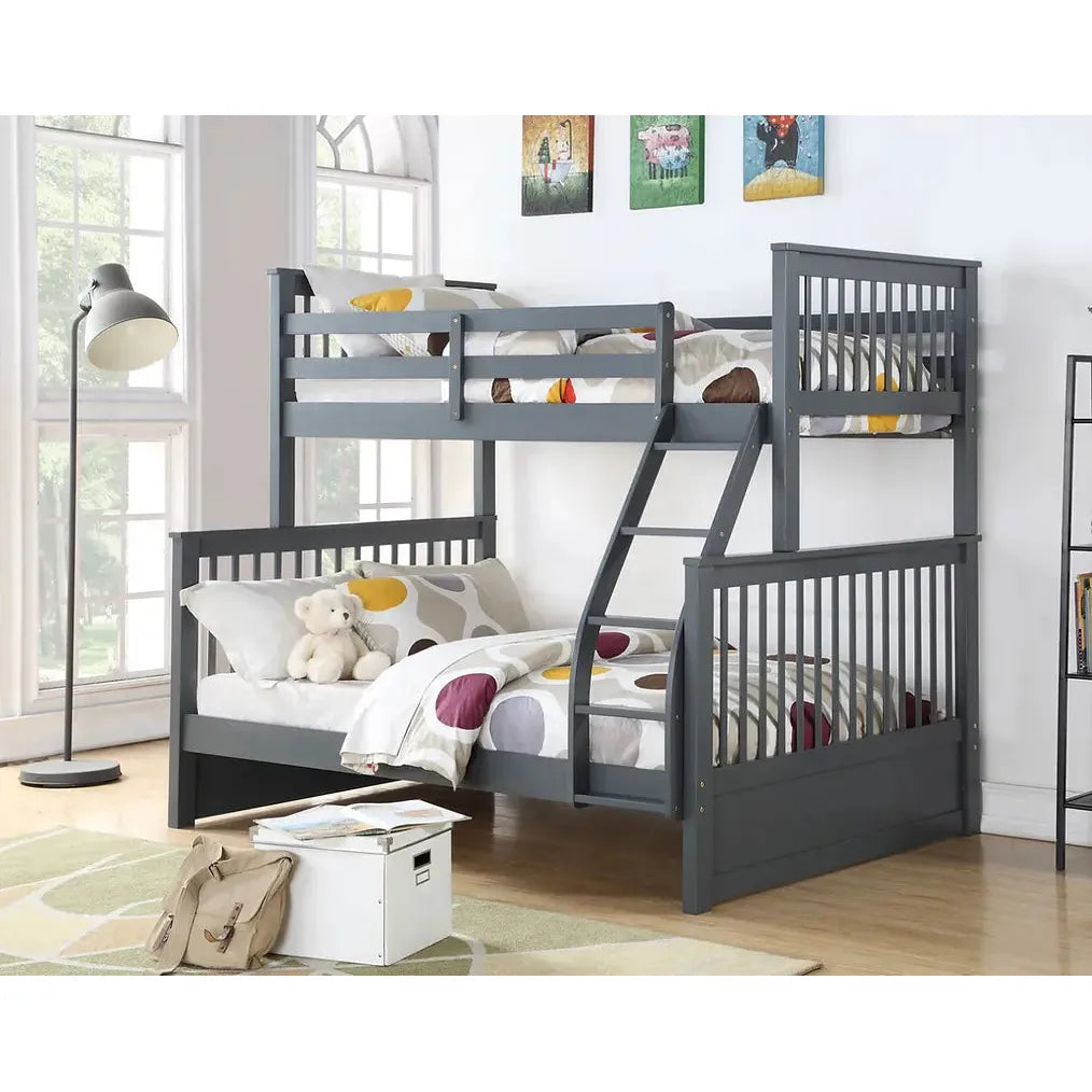 Grey bunk bed