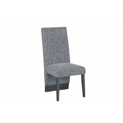 Gray floral-patterned chair