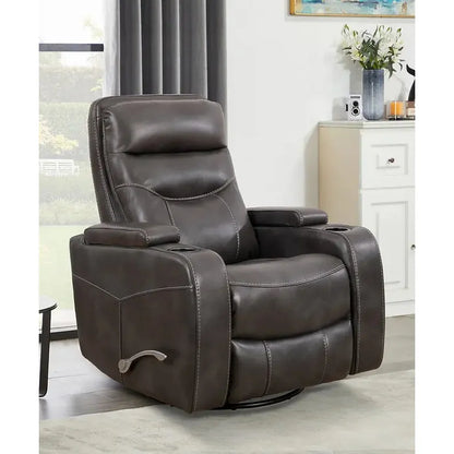 Grey  leather recliner chair for living room