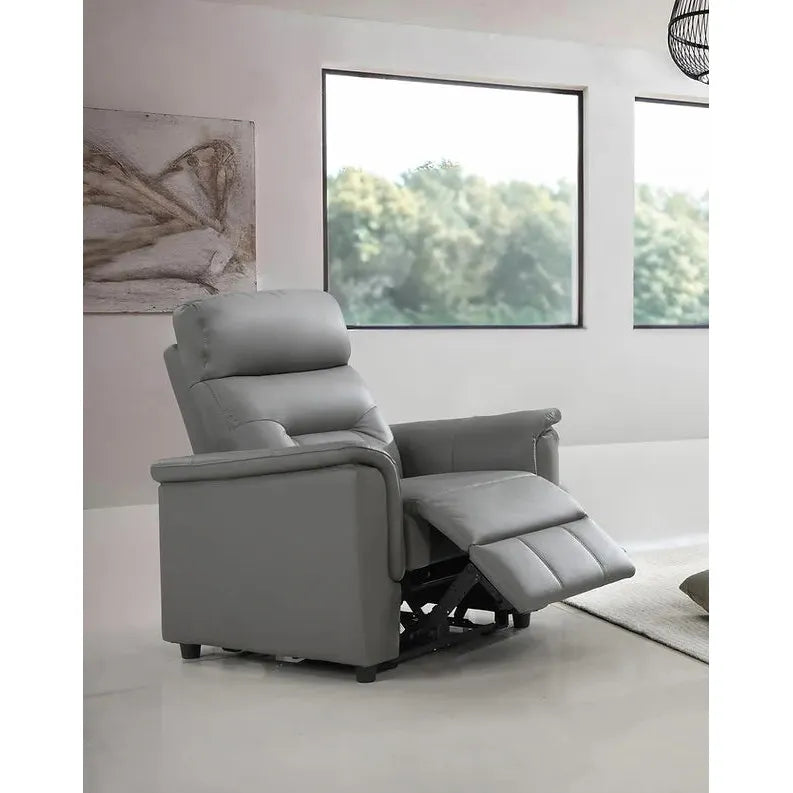 Grey recliner chair for modern living room 