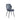  Grey velvet chair with black legs 