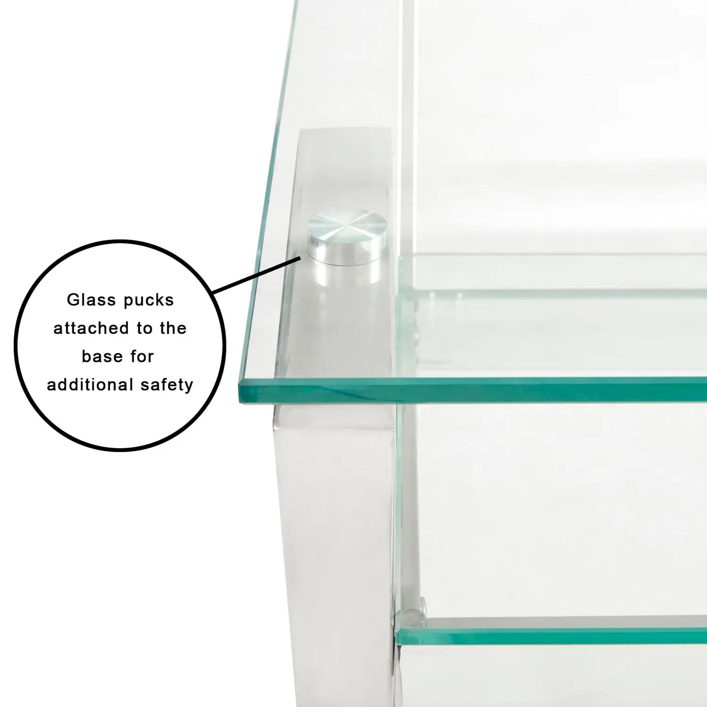 Harvey Modern Glass Office Desk – Steel Frame For Chic Home Offices