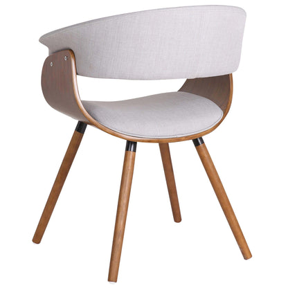 Holt Mid-Century Modern Accent or Dining Chair in Walnut Finish