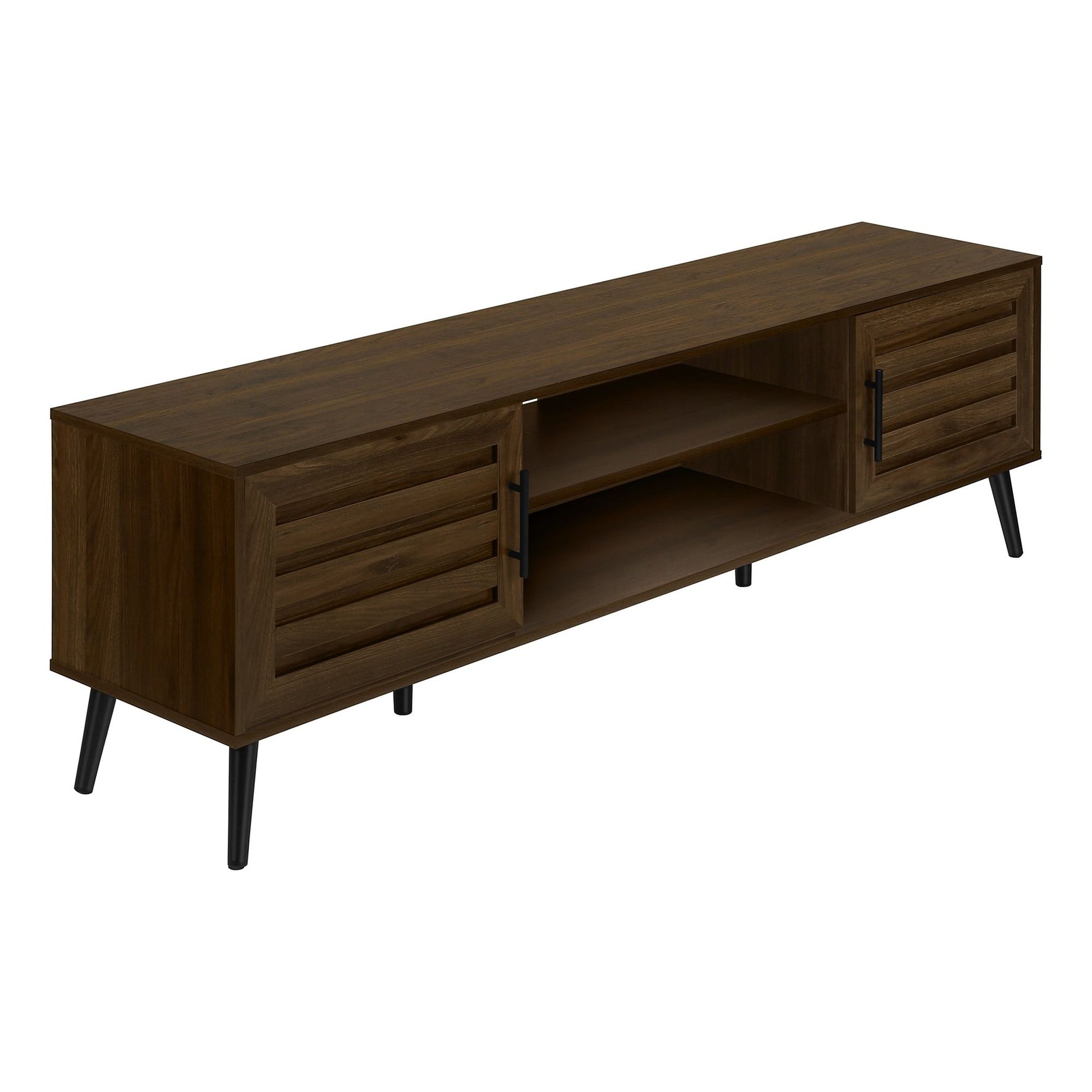  Side View Of WOOD-LOOK TV STAND WITH 2 DOORS