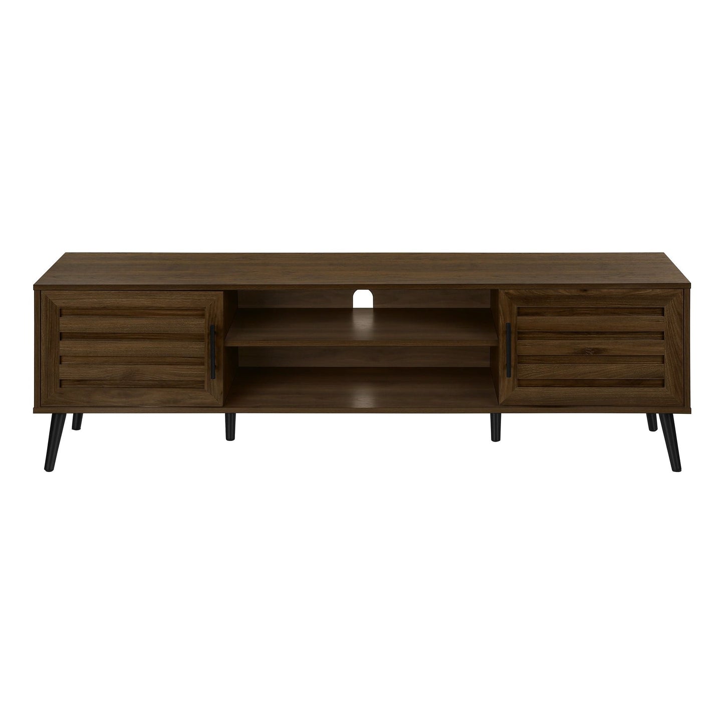  BROWN WOOD-LOOK TV STAND WITH 2 DOORS For your TV