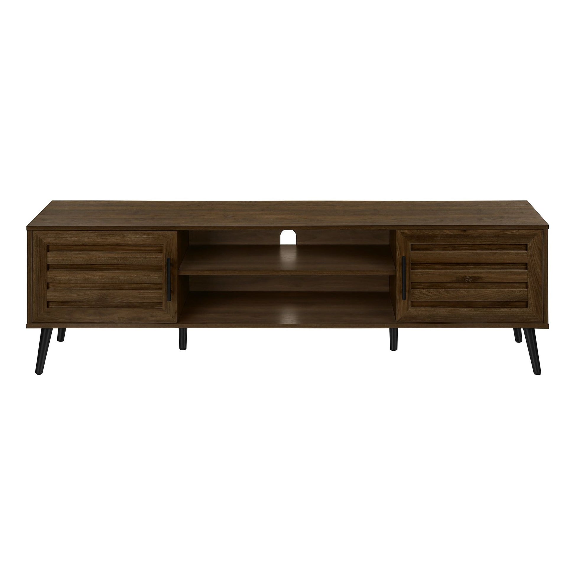  BROWN WOOD-LOOK TV STAND WITH 2 DOORS For your TV