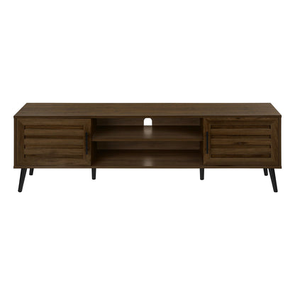  BROWN WOOD-LOOK TV STAND WITH 2 DOORS For your TV