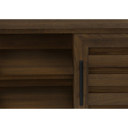 Close-Up view of  BROWN  TV STAND 