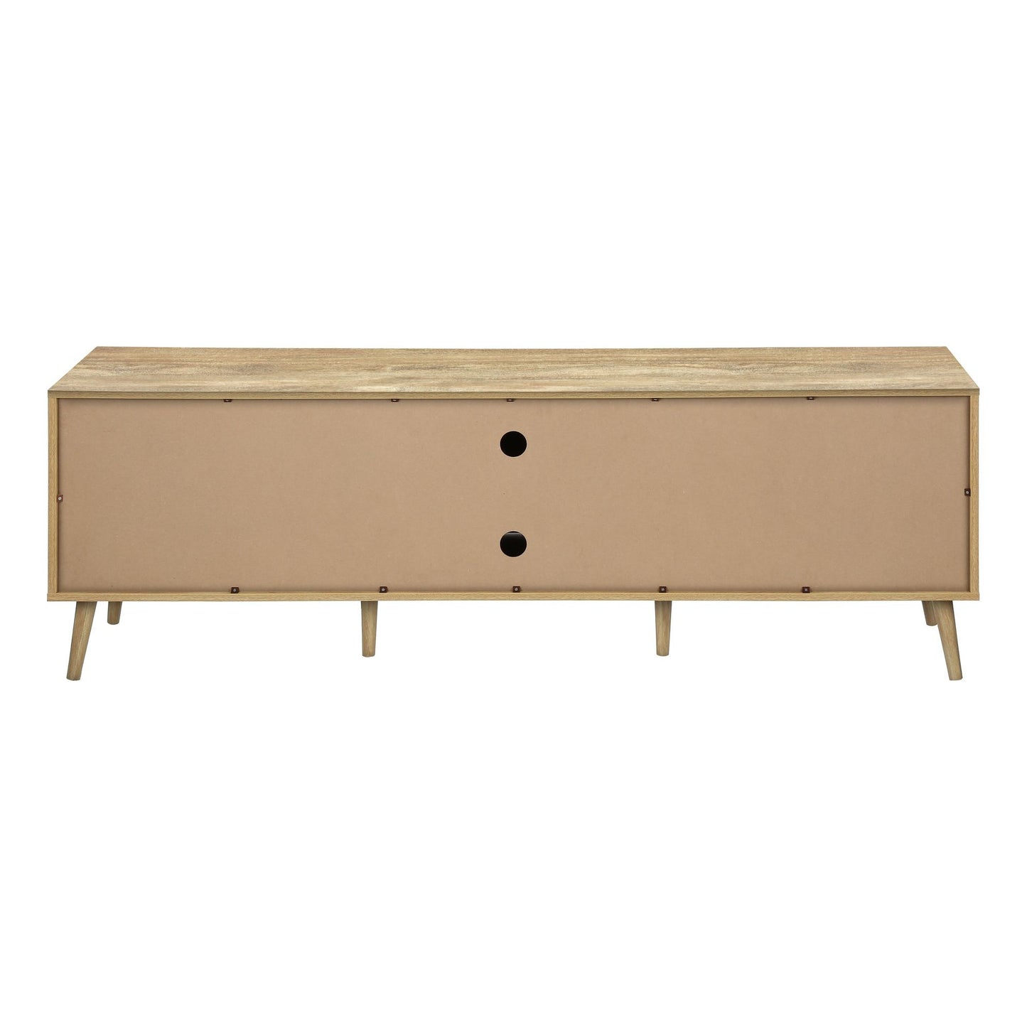 BACK VIEW OF 72"L WALNUT TV STAND