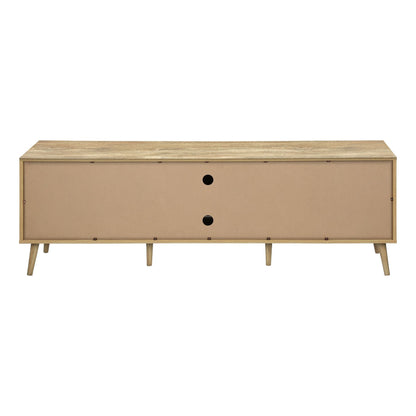 BACK VIEW OF 72"L WALNUT TV STAND