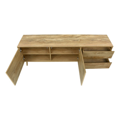 STORAGE OPTIONS OF 72"L WALNUT TV STAND