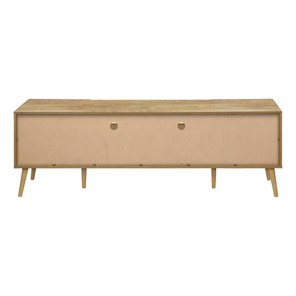 TV STAND - 72"L / WALNUT WITH STORAGE