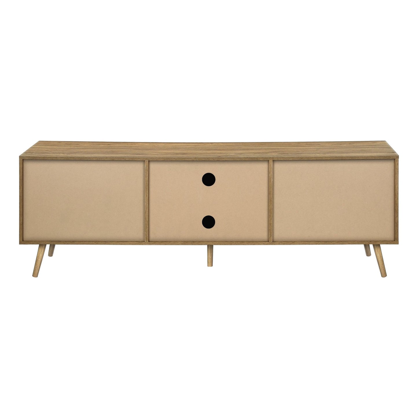 BACK VIEW OF 72"L WALNUT TV STAND 