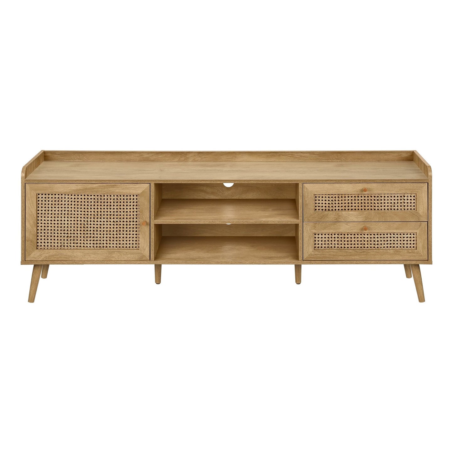 WALNUT COLOR  TV STAND -WITH STORAGE
