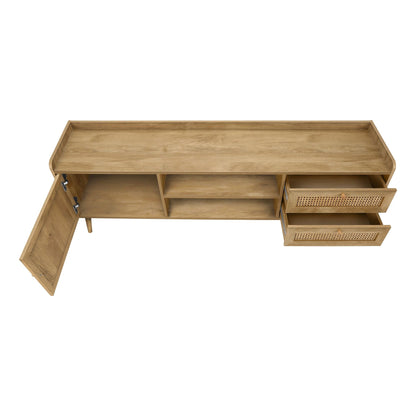 TV STAND - 72"L / WALNUT WITH STORAGE