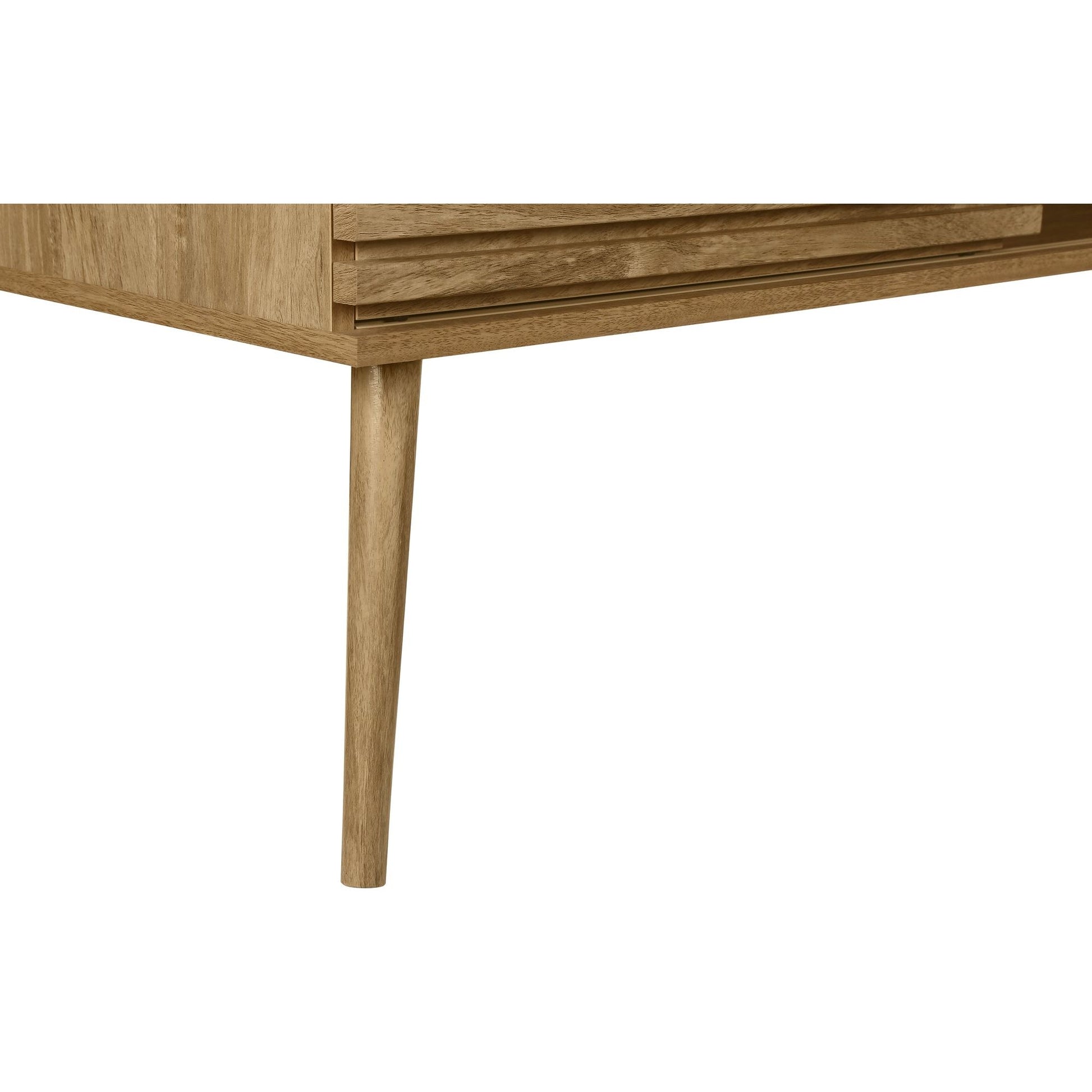 WOODEN LEG OF 72"L WALNUT TV STAND 