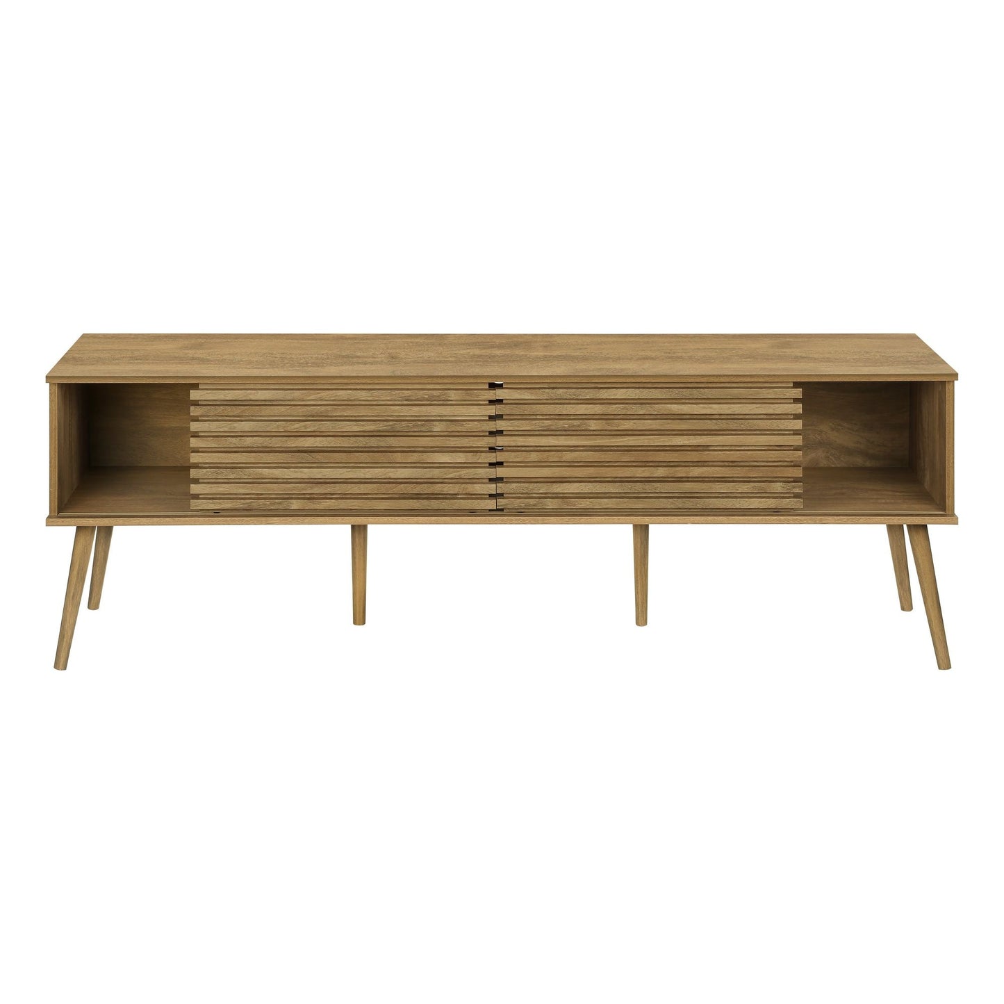 72"L TV STAND WITH 2 DOORS