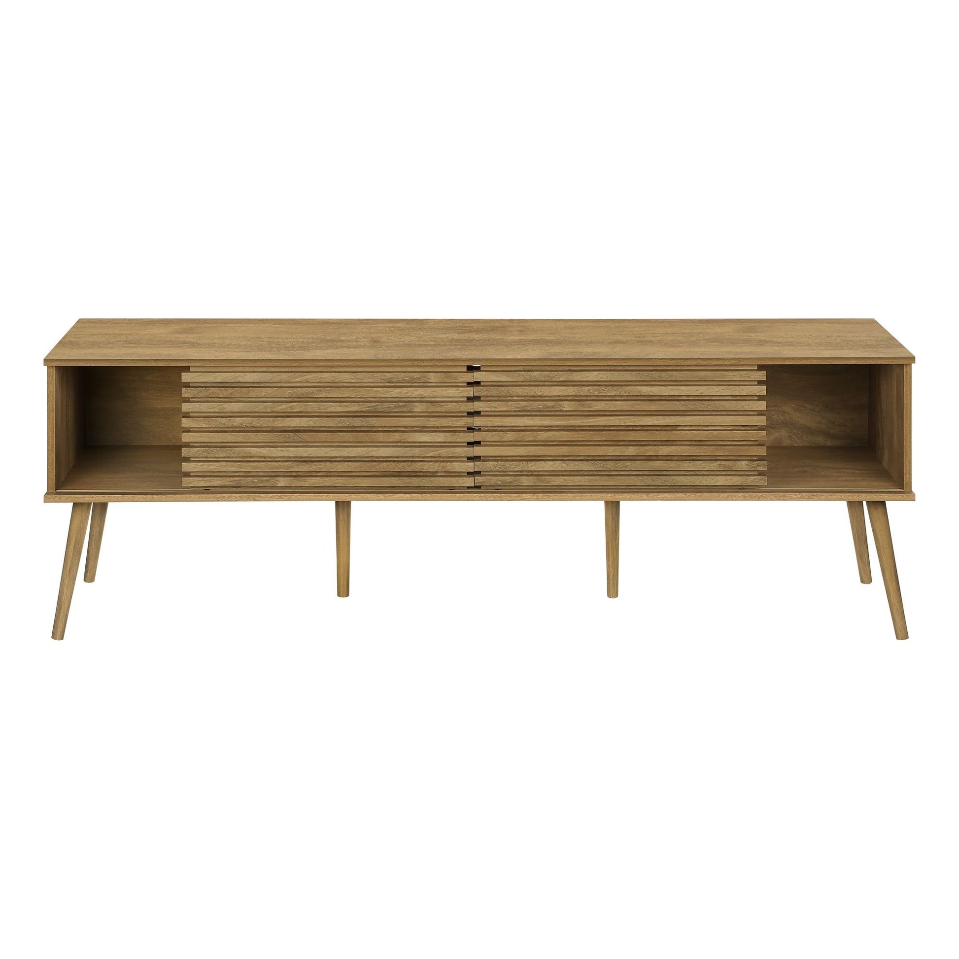 72"L TV STAND WITH 2 DOORS