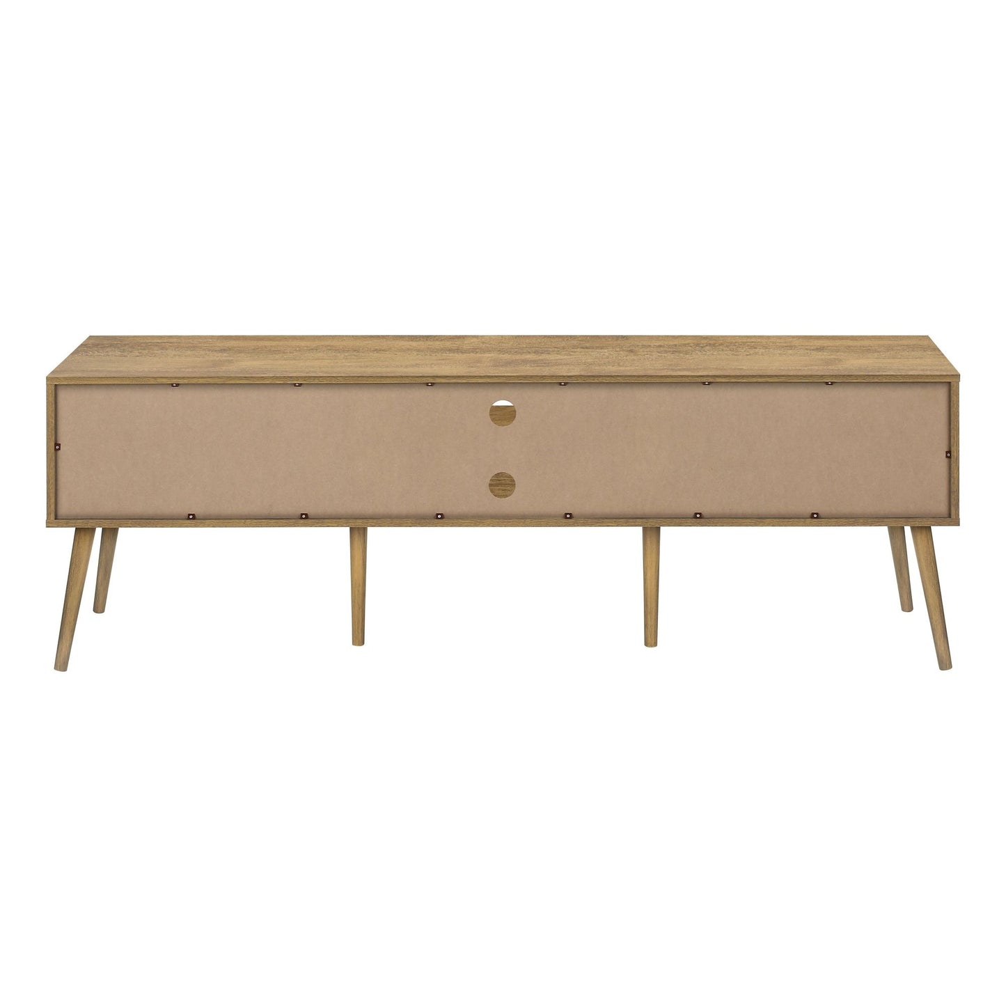BACK VIEW OF  TV STAND WITH 2 DOORS
