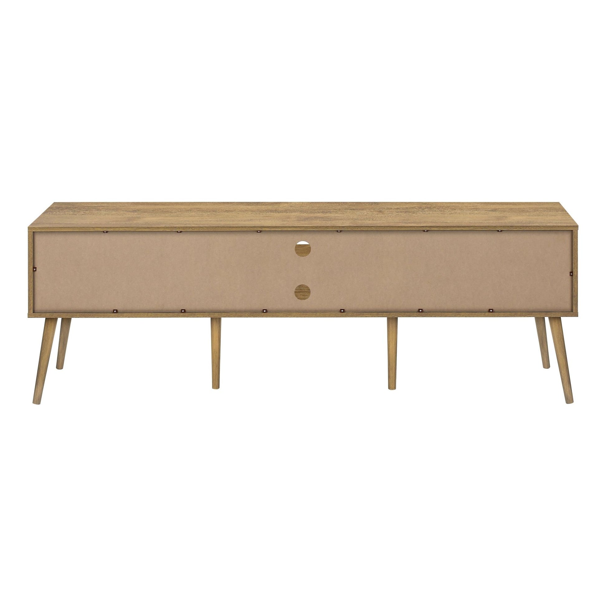 BACK VIEW OF  TV STAND WITH 2 DOORS