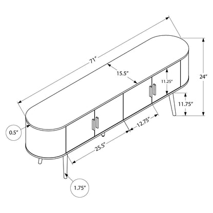 DIMENSIONS OF ANTIQUE WHITE TV STAND 