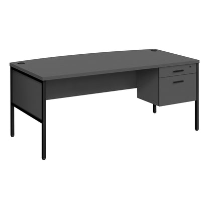 BUREAU - 72"L GRIS / NOIR QUALITE COMMERCIALE