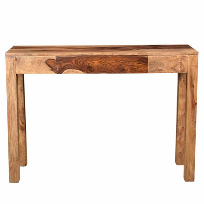 Idris Solid Wood Console Table – Eco-Friendly Sheesham with Drawer