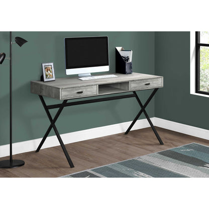 Industrial Computer Desk –  Compact Office Desk with 2 Drawers