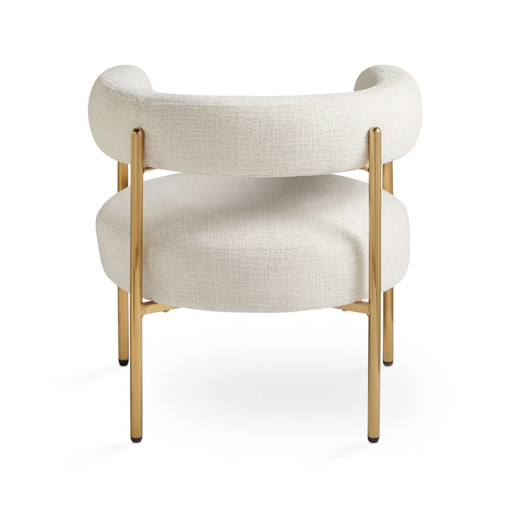 Mallory Ivory Linen Accent Chair At Affordable Price