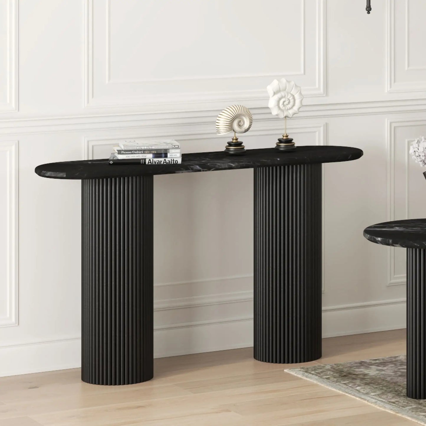 Jilsa Marble Console Table For Hallways & Entryways