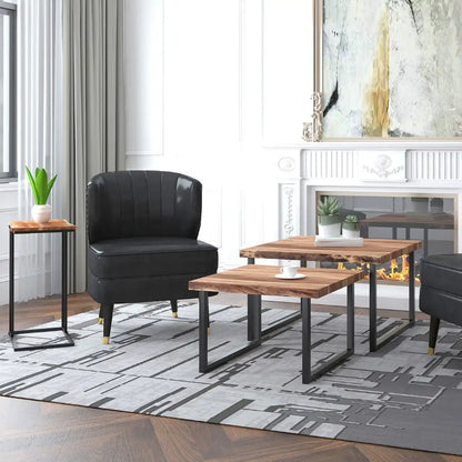 Jivin Live Edge Coffee Table Set - 2 Nesting Tables