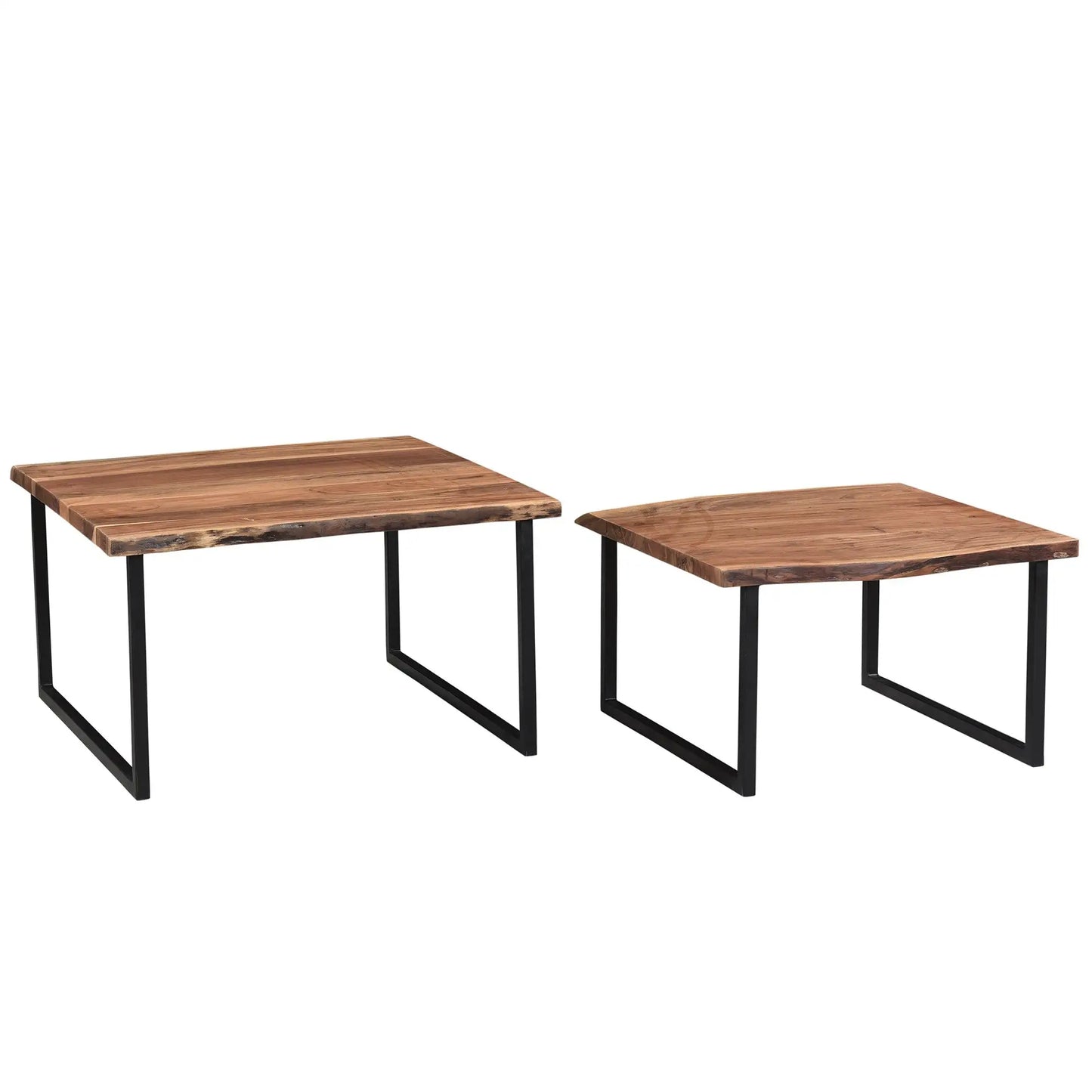 Jivin Live Edge Coffee Table Set - 2 Nesting Tables