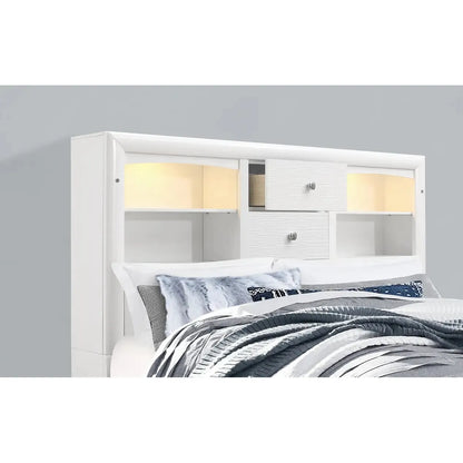 Jordyn white bed headboard