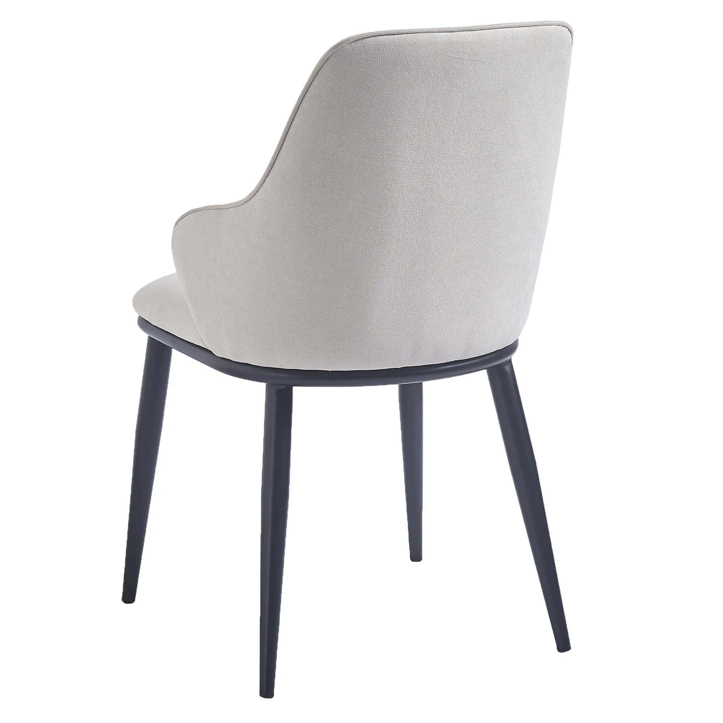 Kash Dining Chair, Modern Fabric Upholstered Armchairs - Set of 2