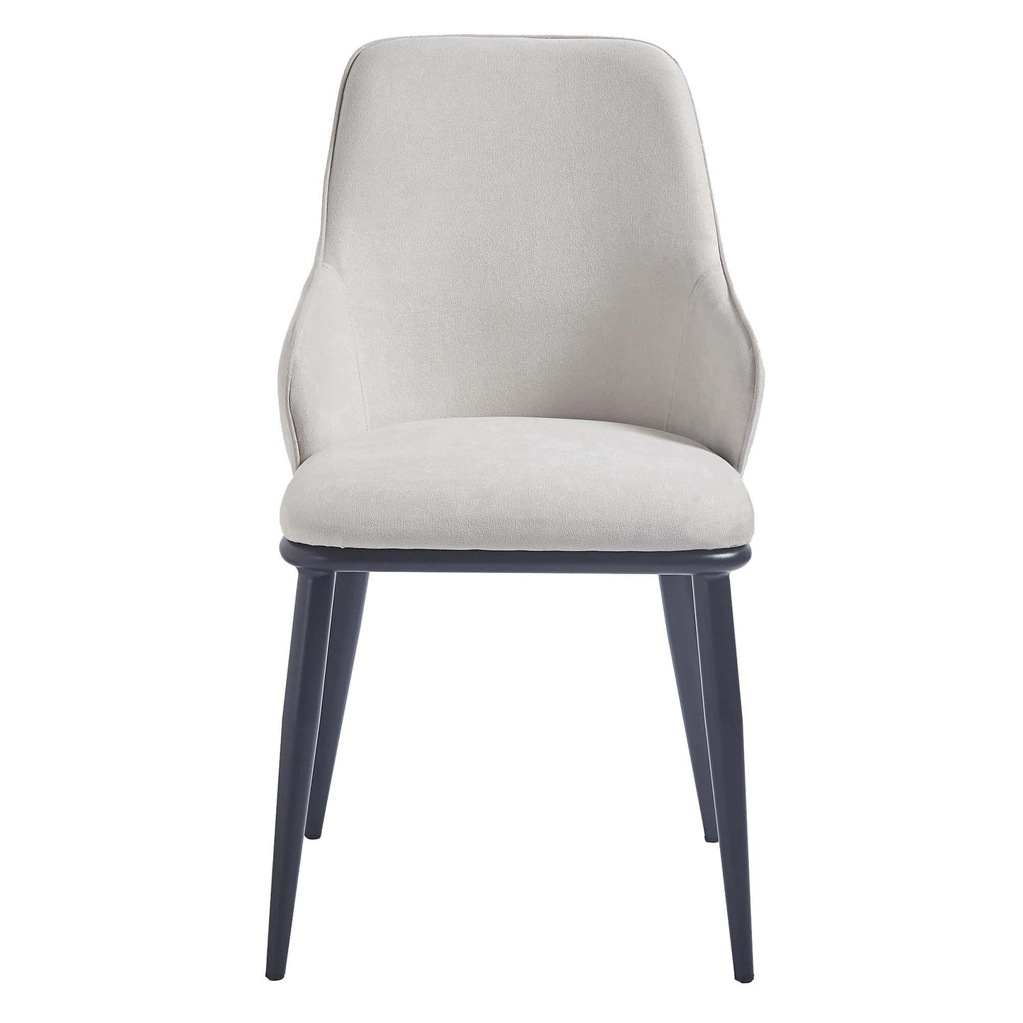 Kash Dining Chair, Modern Fabric Upholstered Armchairs - Set of 2