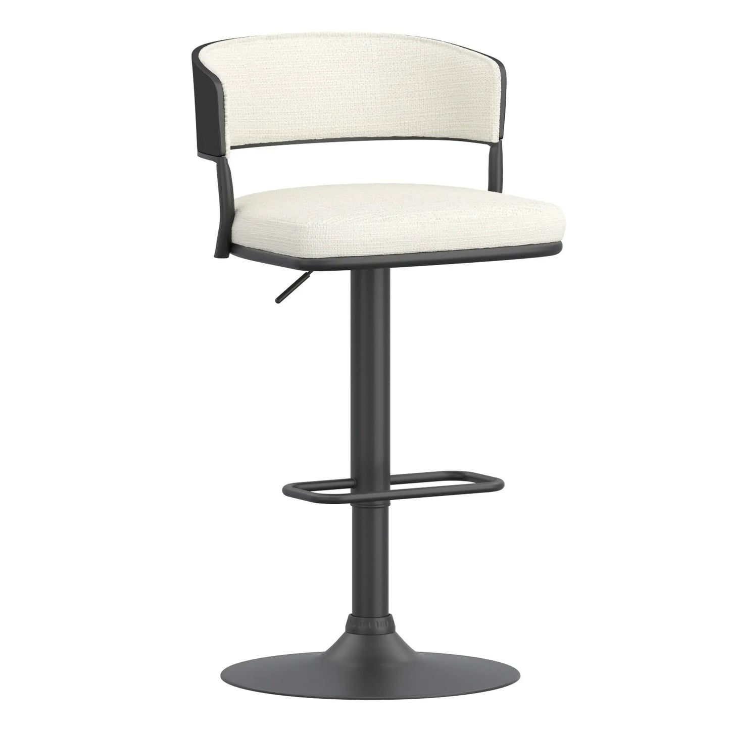 Kazan Adjustable Fabric Bar Stools Set of 2 – Water-Repellent