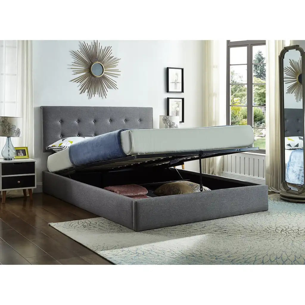 King Storage Bed with Hydraulic Lift 