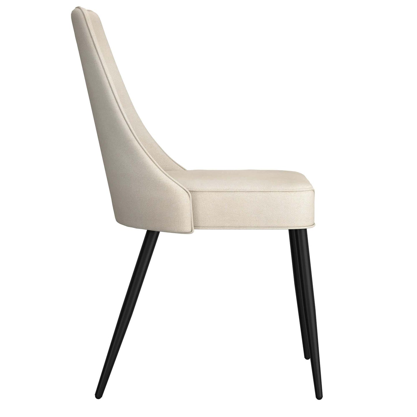 Set of 2 Koda Fabric Dining Chairs – Mid-Century Modern Design